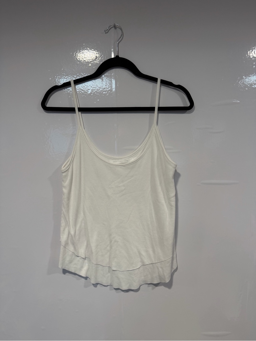 Women's White Layered Tank Top Maria Cher